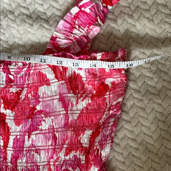 Calvin Klein Pink Floral Maxi Dress Size 8 - Picture 7 of 8